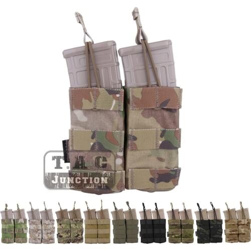 Emerson Tactical 5.56 .223 Modular Double Open Top Magazine Pouch Magazine Carrier MOLLE PALS Webbing W/ Pull Bungee Tabs