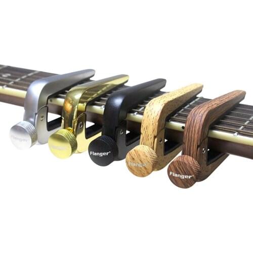 Flanger FC-09 Guitar Capo Quality Steel Spring Deluxe and Quicker to Use for Acoustic Classical Guitar
