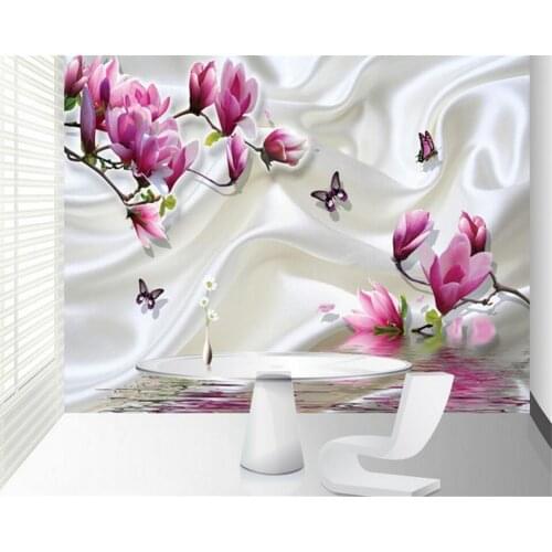 Beibehang Custom wallpaper photo magnolia covered mural painting for living room bedroom wallpaper papel de parede 3d wallpaper