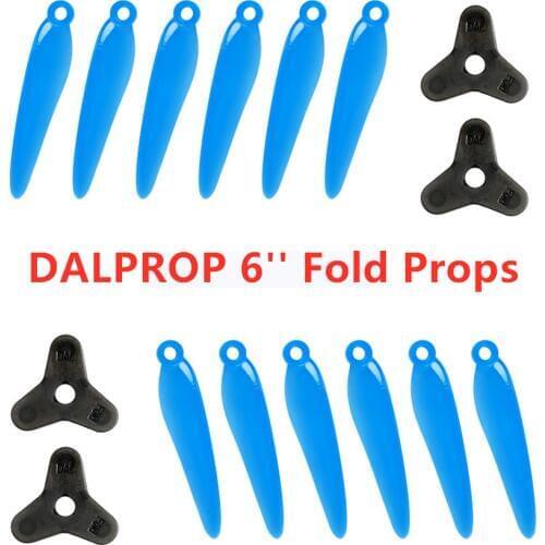 Foxeer DALPROP Fold 6 3-Blade Propeller with Hubs 6inch POPO Paddle High Efficience Crash Resistance for FPV Racing Drone Part