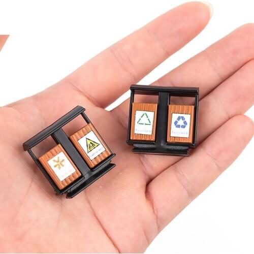 HO N Scale Model Miniature Micro Refuse Bin; Trash can; Waste Basket; Waste bin For Architectural Building Model street Layout