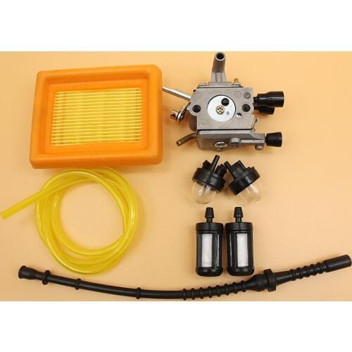 Carburetor Prime Bulb Air Filter Fuel Line Kit For STIHL TRIMMER FS120 FS200 FS020 FS202 TS200 FS250 FS300 FS350 Brush Cutter