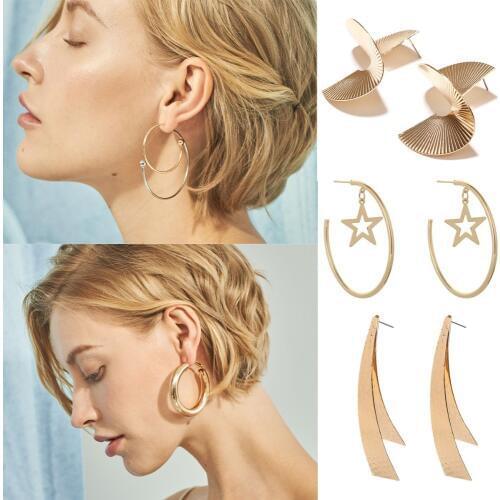 KBJW Women's Gold Earrings