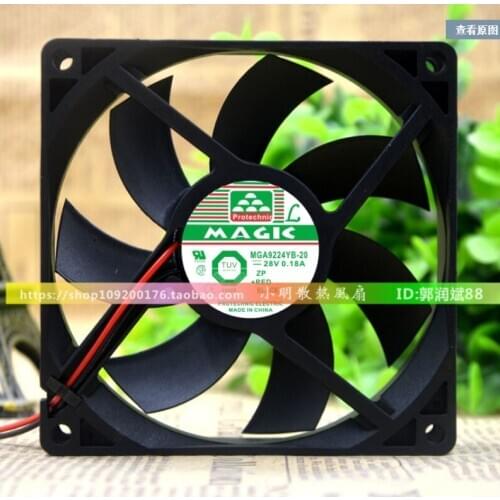MGA9224YB-20 28V 0.18A 9020 9CM cooling fan