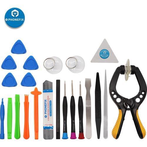 22 in 1 Cell Phone Repair Tool Kit Suction Cup Pry Opening Screwdriver Disassembly Tool Set for Mobile Repair Opening Tools