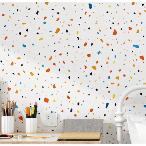 New Imitation diatom mud wallpaper Modern minimalist Nordic style ins childrens room girl princess wall background wall paper