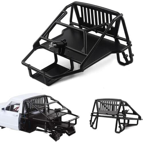 RCTOYFUN RC Car Black Plastic Nylon Back Half Cage Anti Roll Part For 1/10 RC Crawler TRX-4 SCX10 SCX10 II Redcat GEN 8 Scout II