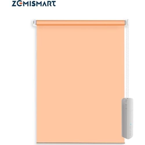 Zemismart WiFi Tuya No Screw Manual Roller Shade Blinds Customized Curtain Alexa Google Home Smart Life Control Easy Install