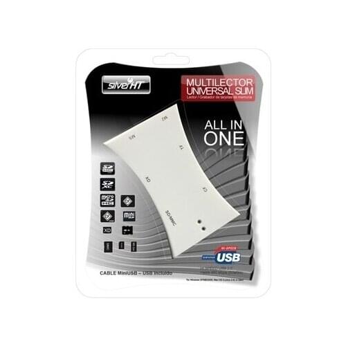 SilverHT ALL in ONE-Universal Slim multireader (SDXC, SDHC, MicroSD, CF UDMA…)