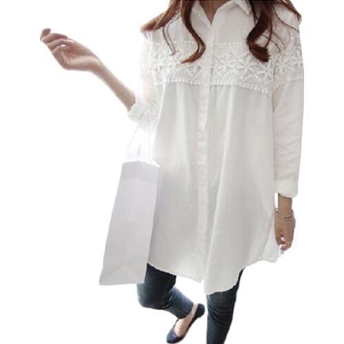 Женские белые рубашки SexeMara China At AliExpress