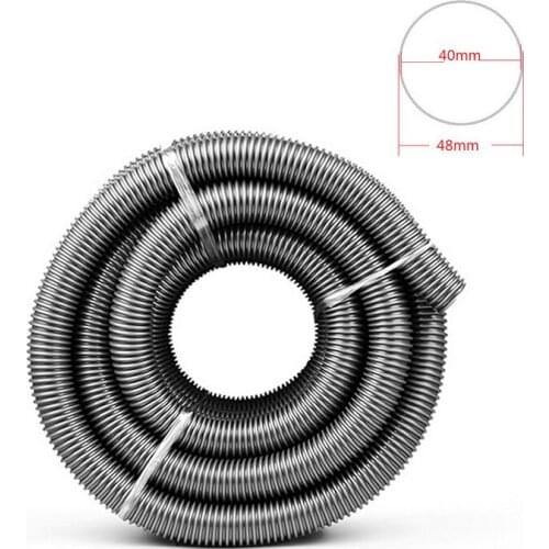 Inner 40mm Outer 48mm Vacuum Cleaner Hose Durable Vacuum Cleaner Part Soft Pipe Bellows Straws Industrial Thread Hose