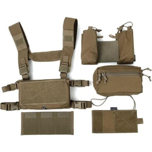 Tactical Vest Modular Chest Rig Set Cordura 500D Fabric TMC3115-CB