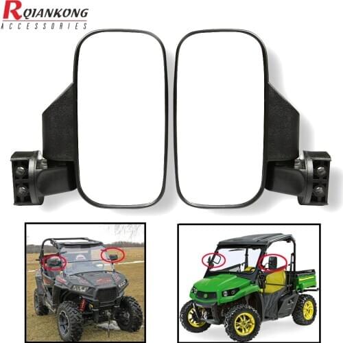 Universal Motorcycle bar End Rearview Side Mirror Cafe Racer Mirror For yamaha UTV With 1.75/2 Roll Tube Scooter Moto Mirror