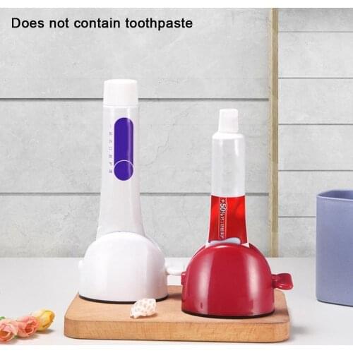 Tube Toothpaste Squeezer Dispenser Toothpaste Seat Stand Bathroom Holder Accessories Dispenser Roller Toothpaste