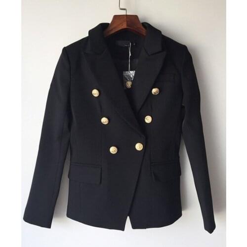 Levlmoly Design 2020 Blazer Jacket Womens Double Breasted High Quality Blazer Big Size