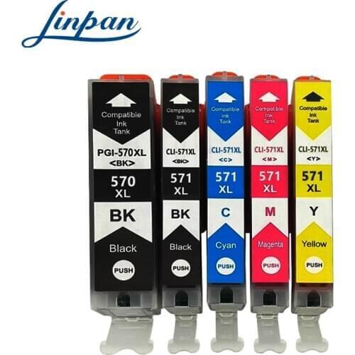 570xl PGI570 570xl PGI-570 CLI-571 Compatible Ink Cartridge For Canon PIXMA MG5750 MG5751 MG5752 MG5753 MG6850 printer