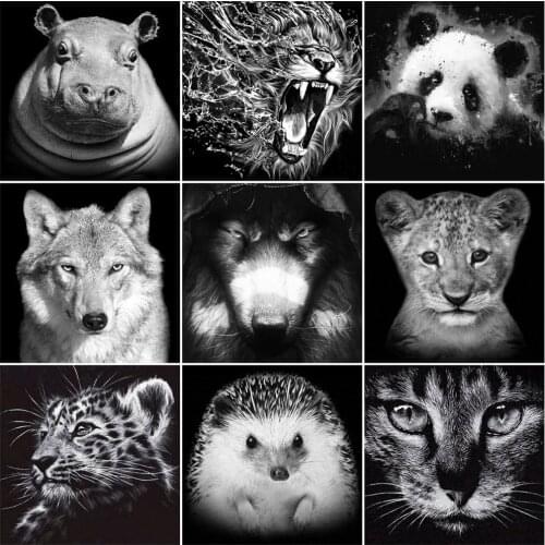 Full Square/Round Drill 5D Diy Diamond Painting Animal 3D Diamond Embroidery Cat Cross Stitch Rhinestone Mosaic Handicraft Decor