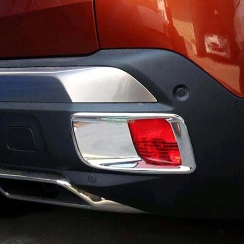 Car styling 2016 2017 for Peugeot 3008 GT 3008GT ABS Chrome Rear Tail Fog Light Lamp Cover Trim 2 pcs