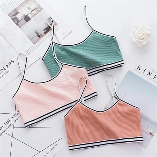 4Pcs Teen bra girl vest Cotton Spandex Big Girls Sport 12-16 Years Adolescente Kids Underwear Training
