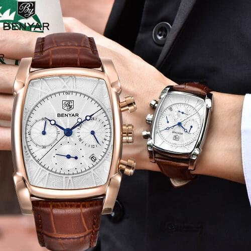 2021 Mens watch Top Brand Luxury Quartz Watch Men Fashion Casual Leather Clock Waterproof Business Wristwatch Relogio Masculino