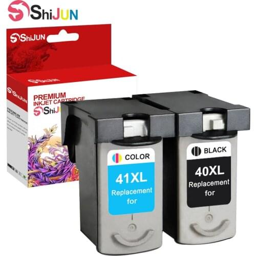 SHIJUN Ink cartridge Compatible For PG 40 XL CL 41xl For Canon Pixma iP1600 iP1700 iP1800 iP2600 MP140 MP150 MP160 MP170 MP210