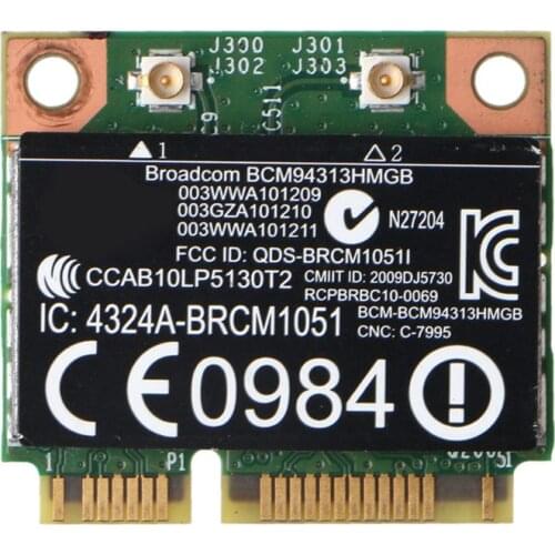 For Broadcom BCM94313HMGB BCM20702 Wifi +4.0 Bluetooth Half Mini PCI-E Wireless Card Adapter for-HP Laptop Computer
