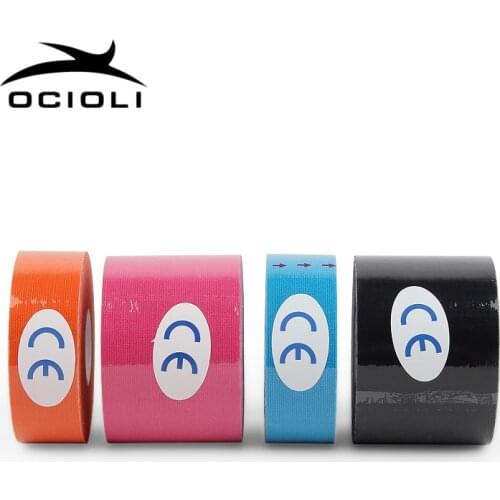 Hot Elastic Cotton Roll Adhesive Tape 5cm*5m Sports Muscle Tape Bandage Care Kinesiology First Aid Support Knee Pads Knee Brace