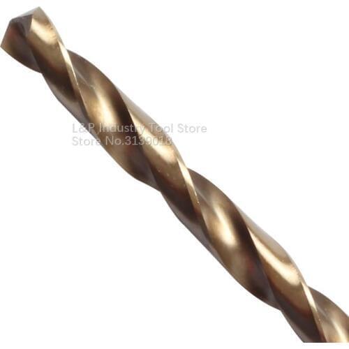 10PCS/Lot New Germany Quality Cobalt HSSCO Extended Lengthened Drill D2-4mm Electric Twist Drill HSS-E DIN For Stainless Steel