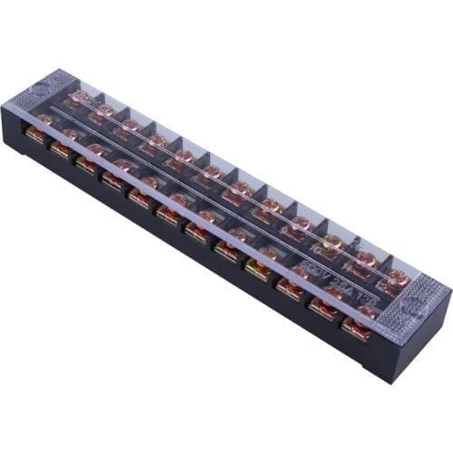 European-style Wiring Terminal Block Wiring Board Wiring Row TB-2512 25A 12-bit TB Series Fixed Terminal Blocks Splice