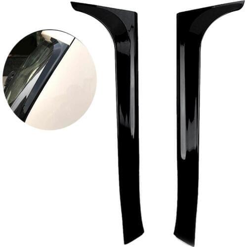 Gloss Black Rear Side Wing Spoiler Stickers Trim Cover for VW Golf 6 MK6 2008 -2013 Not for Golf 6 GTI/R