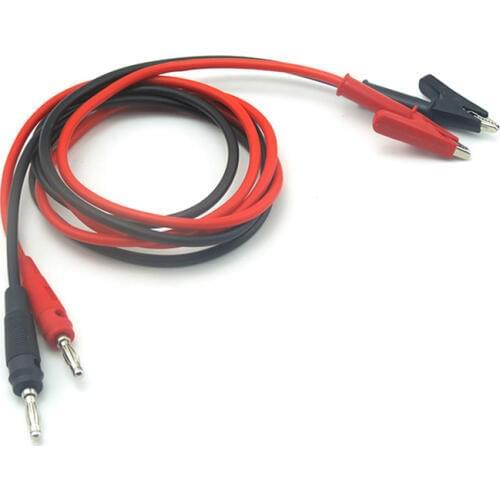 Test Line 10A Silicone Wire 1M DC Power Supply Alligator Clip Output Line Withstand Voltage: 3000V