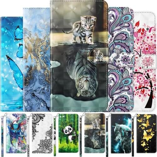 Cat Butterfly Painted Flip Leather Case For Nokia G10 G20 C1 1.3 2.3 5.3 6.3 3.2 4.2 6.2 7.2 2.4 3.4 5.4 Card Holder Stand Cover