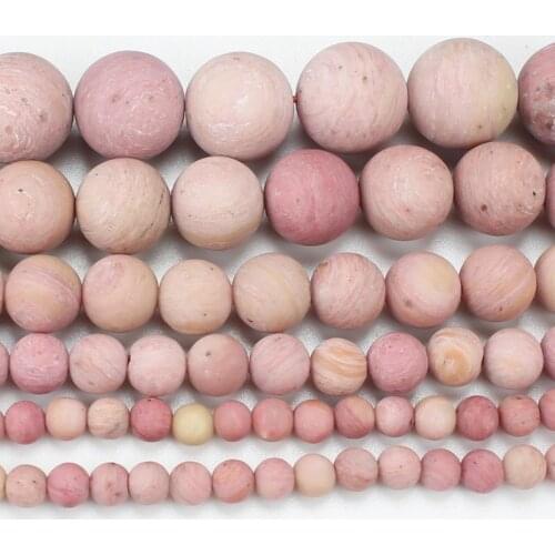 Natural Frost Rhodonite Round Beads 15inch ,Wholesale For DIY Jewellery Free Shipping