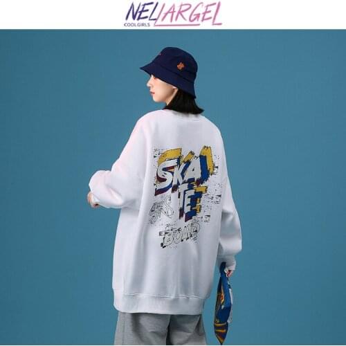 NELLARGEL Women Y2k Harajuku Vintage Hoodies 2021 Female Korean Fahsion Designer Baggysweatshirts Girl Streetwear Hip Hop Hoodie