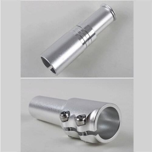 Newly Bike Fork Stem Extender Adjustable Handlebar Riser Aluminum Alloy Fork Stem Adapter for Mountain Bike Folding Bike