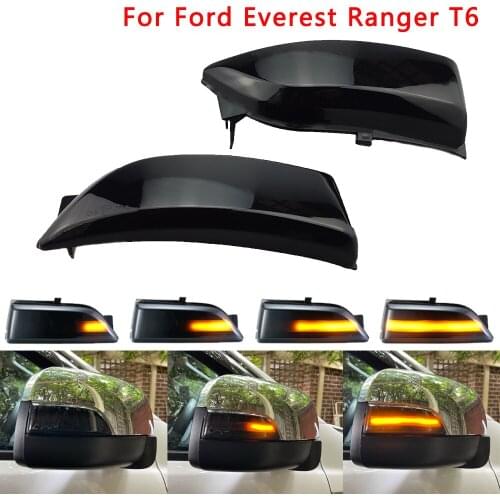 NEW For Ford Everest 2015-2019 Ranger T6 Raptor Wildtrak LED Dynamic Turn Signal Side Mirror Sequential Blinker Indicator Light