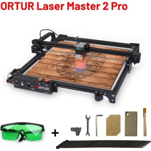 New ORTUR Laser Master 2 Pro Laser Engraver CNC Fixed Focus with 32-bit Motherboard LaserGRBL(LightBurn) 40x40cm Engraving Area