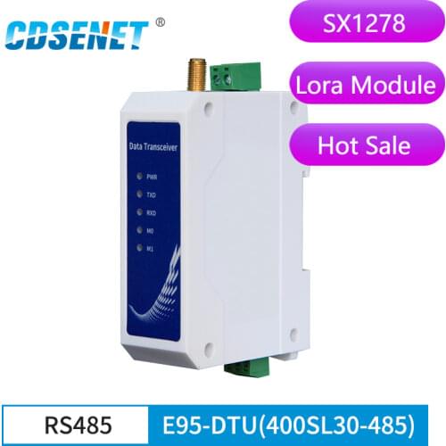 RS485 SX1268 LoRa 433MHz Half duplex 30dBm Long Range 10km Modbus Din-Rail High Performance Wireless Data Transmission Relay LBT