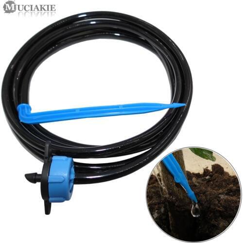 40 SETS 8L 4L 2L Micro Drip Watering System w/ Blue Yellow Black Pressure Compensating Emitter 50cm 3/5mm Hose Bending Dripper