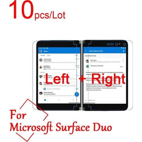 Ultra Clear/Matte/Nano anti-Explosion Screen Protector For Microsoft Surface Duo (5pcs Left+5pcs right) LCD Protective Film