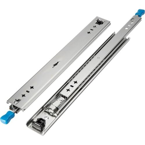 CHUNSI Heavy-Duty Drawer Slide (2.1inch) Wide and Three-Section Steel Ball Slide 36inch Long Galvanized Load-Bearing 190LBLB