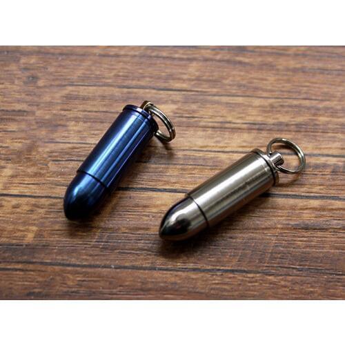 Pure Titanium Bullet Modeling Waterproof Warehouse Box Drug Box Capsule Send Chain EDC Multi Tools