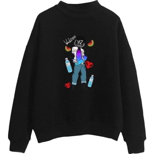Wadzee Fashion Turtleneck Sweatshirts Women Men Long Sleeve Sweatshirts Hot Sale Casual Pullover Clothes