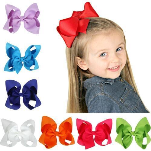 10PCS/LOT Big Large Girls Boutique Hair bow Hair Clips Hair Accessories Lovely Children Bow Hairgrips Special Headwear
