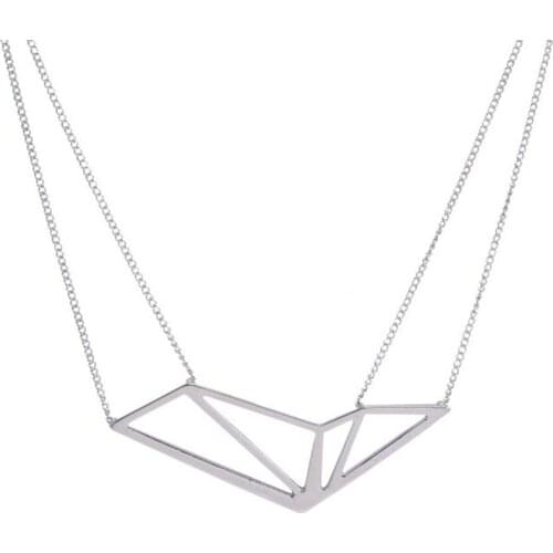Necklace popular big texture geometry hollow out female necklace the accessories wholesale