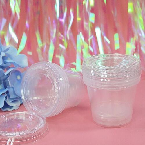 110/150ml Round Transparent Storage Boxes DIY Slime Foam Ball Storage Container Practical Organizer Box With Lids For Clay Craft