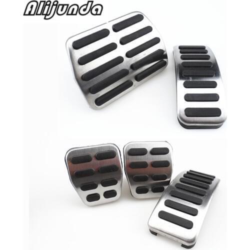 Stainless Car Accelerator Gas Brake pedal Clutch Pedal for Volkswagen VW Jetta Polo Jetta MK4 Lavida Golf MK4 Skoda Fabia