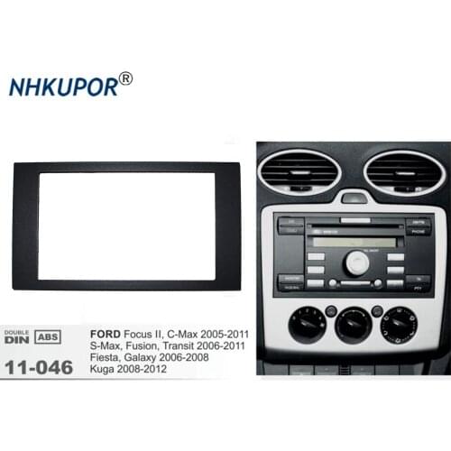 Car Radio Fascia For FORD Focus II C-Max S-Max Fusion Fiesta Frame Kit 2005-2011 dash Mount Adapter Trim Panel Faceplate Bezel