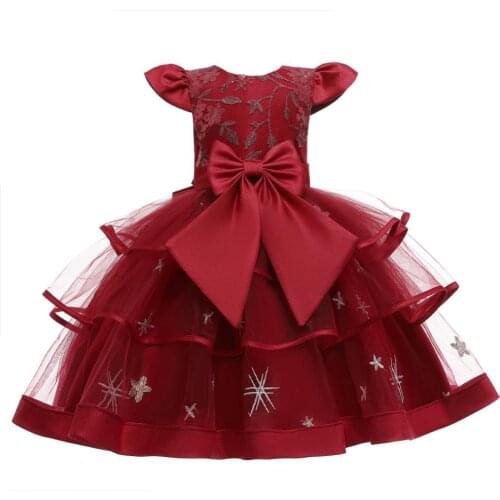 2T Kids Dresses For Girls Birthday Princess Dress Elegant Girls Wedding Dress For Girls Clothes Children Party Ball Gown vestido