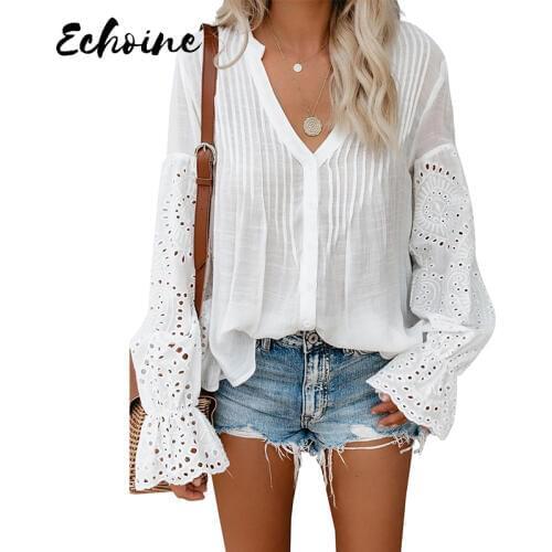 Echoine White Blouses